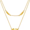 TOMEI Love Beads Double Strand Necklace, Yellow Gold 916