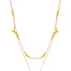 TOMEI Love Beads Double Strand Necklace, Yellow Gold 916