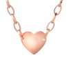 TOMEI Love Chain Necklace, Rose Gold 585