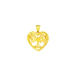 TOMEI Lusso Italia Love Tree Pendant, Yellow Gold 916