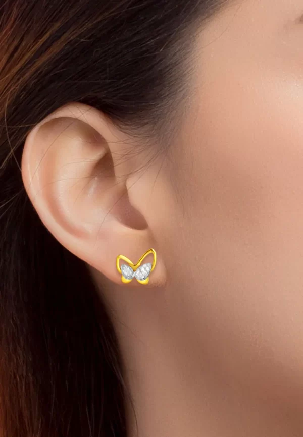 TOMEI Lusso Italia Butterfly Earrings, Yellow Gold 916