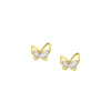 TOMEI Lusso Italia Butterfly Earrings, Yellow Gold 916