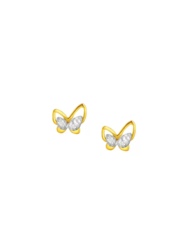 TOMEI Lusso Italia Butterfly Earrings, Yellow Gold 916