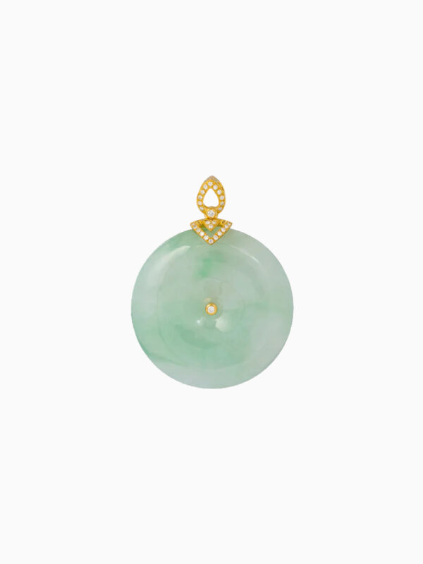 TOMEI Jadeite Pendant, Yellow Gold 750