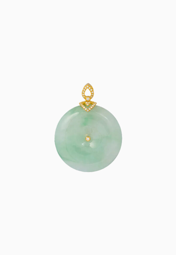 TOMEI Jadeite Pendant, Yellow Gold 750