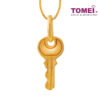 TOMEI Key to Happiness Pendant, Yellow Gold 916