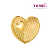 TOMEI Heart LOVE Charm, Yellow Gold 916