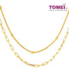 TOMEI Double Strands Necklace, Yellow Gold 916