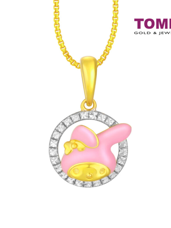 TOMEI My Melody Pendant, Yellow Gold 916