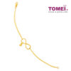 TOMEI Infinity Heart Bracelet, Yellow Gold 916