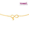 TOMEI Infinity Heart Bracelet, Yellow Gold 916