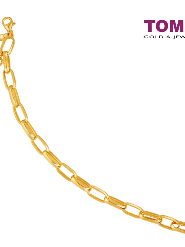 TOMEI Key and Lock Linked Bracelet, Yellow Gold 916