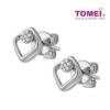 Feel My Love Earrings | Tomei White Gold 375 (9K) (E1804)