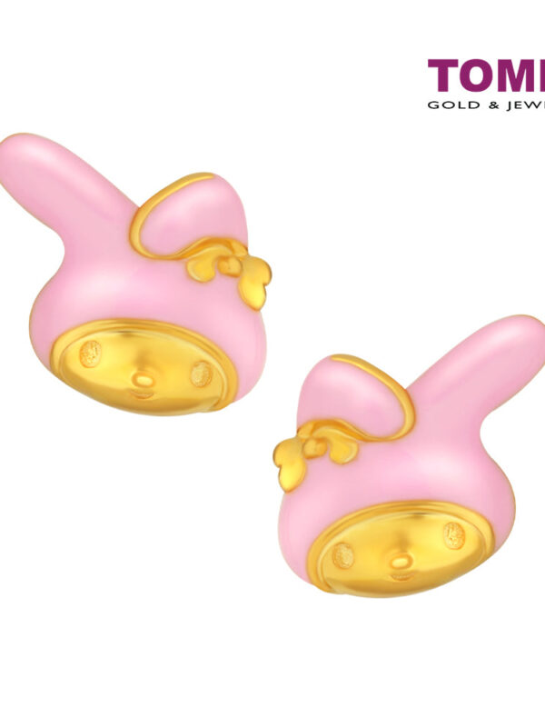 TOMEI My Melody Earrings, Yellow Gold 916