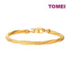 TOMEI Lusso Italia Twist Bangle, Yellow Gold 916