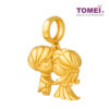 TOMEI Hand in Hand Forever Charm, Yellow Gold 916