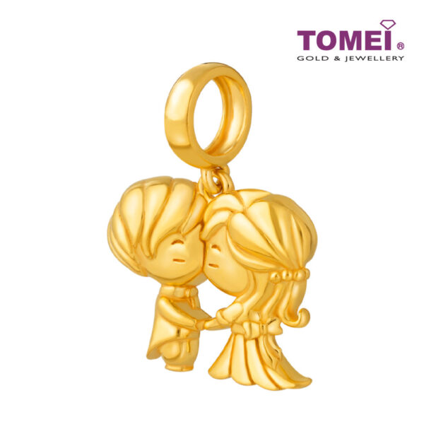 TOMEI Hand in Hand Forever Charm, Yellow Gold 916