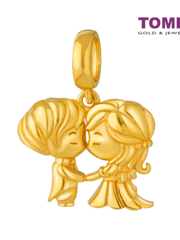 TOMEI Hand in Hand Forever Charm, Yellow Gold 916