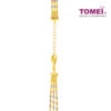 TOMEI Lusso Italia Baubles Glam Collection Tri-Tone Necklace, Yellow Gold 916