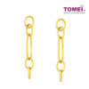 TOMEI Lusso Italia Oval Dangling Earrings, Yellow Gold 916