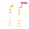 TOMEI Lusso Italia Oval Dangling Earrings, Yellow Gold 916