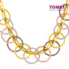TOMEI Lusso Italia Jolly Halos Collection 4-Tone Necklace, Yellow Gold 916