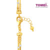 TOMEI Lusso Italia  Baubles Glam Collection Tri-Tone Bracelet, Yellow Gold 916