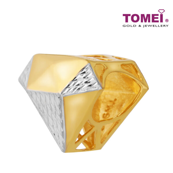 TOMEI Diamond Shaped Charm, Yellow Gold 916