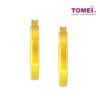 TOMEI Lusso Italia Square Loop Earrings, Yellow Gold 916