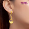 TOMEI Lusso Italia Circles Earrings, Yellow Gold 916