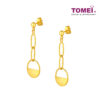 TOMEI Lusso Italia Circles Earrings, Yellow Gold 916