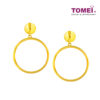 TOMEI Lusso Italia Big Circles Earrings, Yellow Gold 916