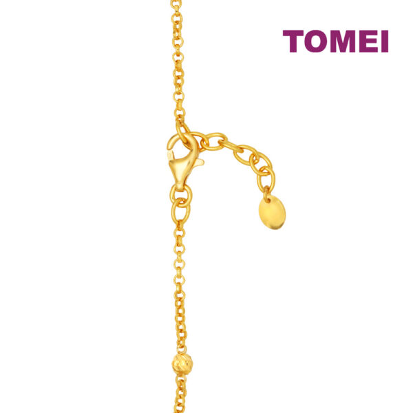 TOMEI Minimalist Heart Bracelet, Yellow Gold 916