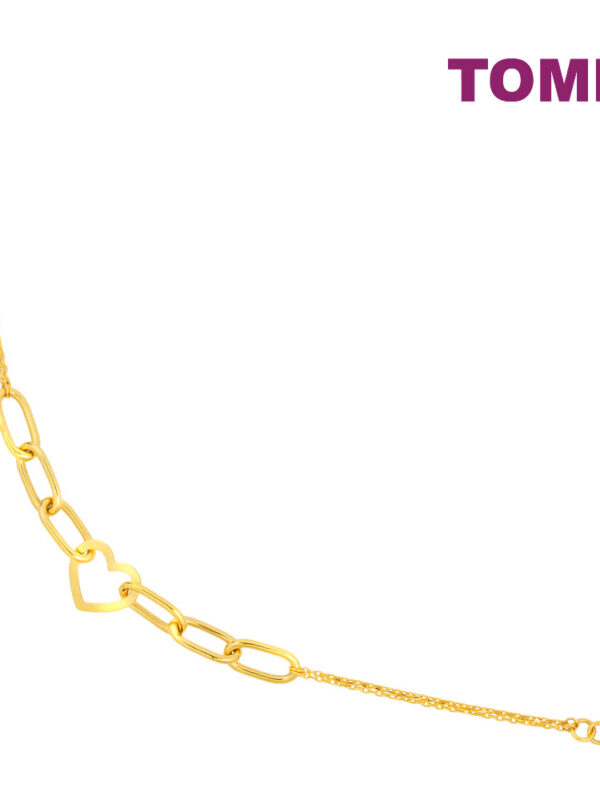 TOMEI Lusso Italia Chain With Love Bracelet, Yellow Gold 916