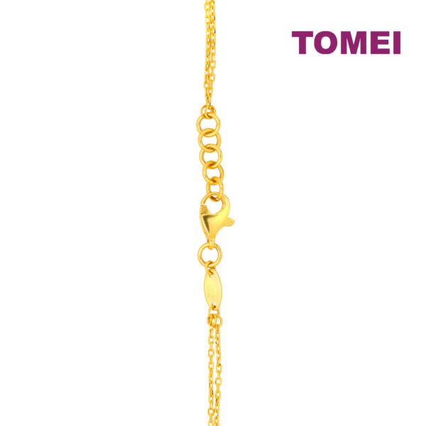TOMEI Lusso Italia Chain With Love Bracelet, Yellow Gold 916
