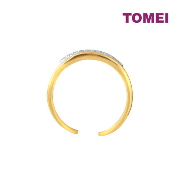 TOMEI Diamond Cut Collection Geometrical Ring, Yellow Gold 916