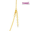 TOMEI Cyclic Oval Beads Necklace, Yellow Gold 916