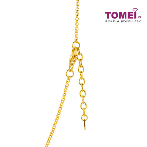 TOMEI Cyclic Oval Beads Necklace, Yellow Gold 916