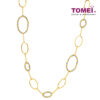 TOMEI Cyclic Oval Beads Necklace, Yellow Gold 916
