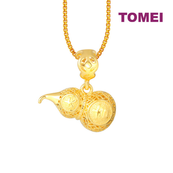 TOMEI Auspicious Gourd Pendant, Yellow Gold 916