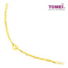 TOMEI Lusso Italia Link Chain Heart Bracelet, Yellow Gold 916