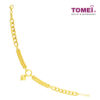 TOMEI Lusso Italia Dual-Tier Beads and Heart Bracelet, Yellow Gold 916