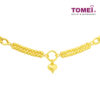 TOMEI Lusso Italia Dual-Tier Beads and Heart Bracelet, Yellow Gold 916