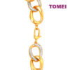 TOMEI Diamond Cut Collection Oval Bracelet, Yellow Gold 916