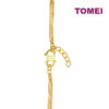 TOMEI Heart Charm Bracelet, Yellow Gold 916