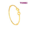 TOMEI Minimalist Joint Bangle, Yellow Gold 916