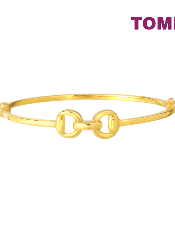 TOMEI Minimalist Joint Bangle, Yellow Gold 916