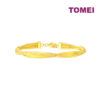 TOMEI Lusso Italia Triple Strands Twisted Bangle, Yellow Gold 916