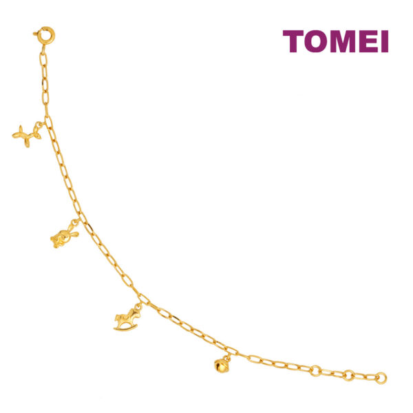 TOMEI Kids Bracelet Of Joyous, Yellow Gold 916