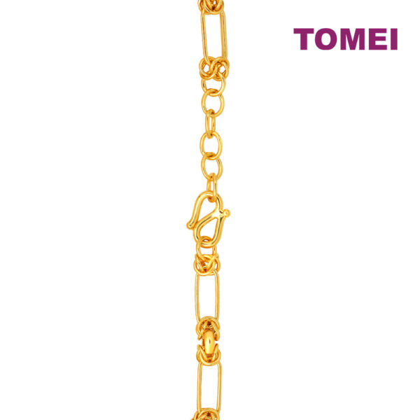 TOMEI Knot Joint Bracelet, Yellow Gold 999